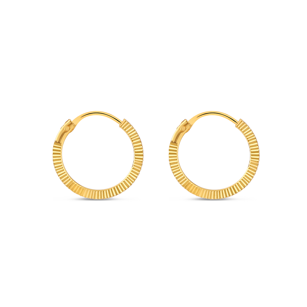 قرط طوق من الذهب عيار 22 قيراط بقطع ألماس قرط طوق من الذهب عيار 22 قيراط بقطع ألماس