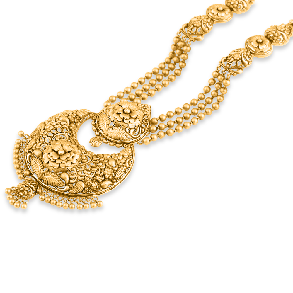 سلسال من الذهب عيار 22 قيراط | مجموعة الورود سلسال من الذهب عيار 22 قيراط | مجموعة الورود