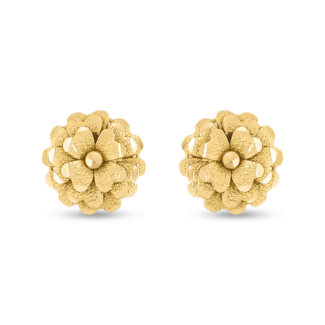 22ct Yellow Gold Flower Earring Studs | 13.5mm 22ct Yellow Gold Flower Earring Studs | 13.5mm