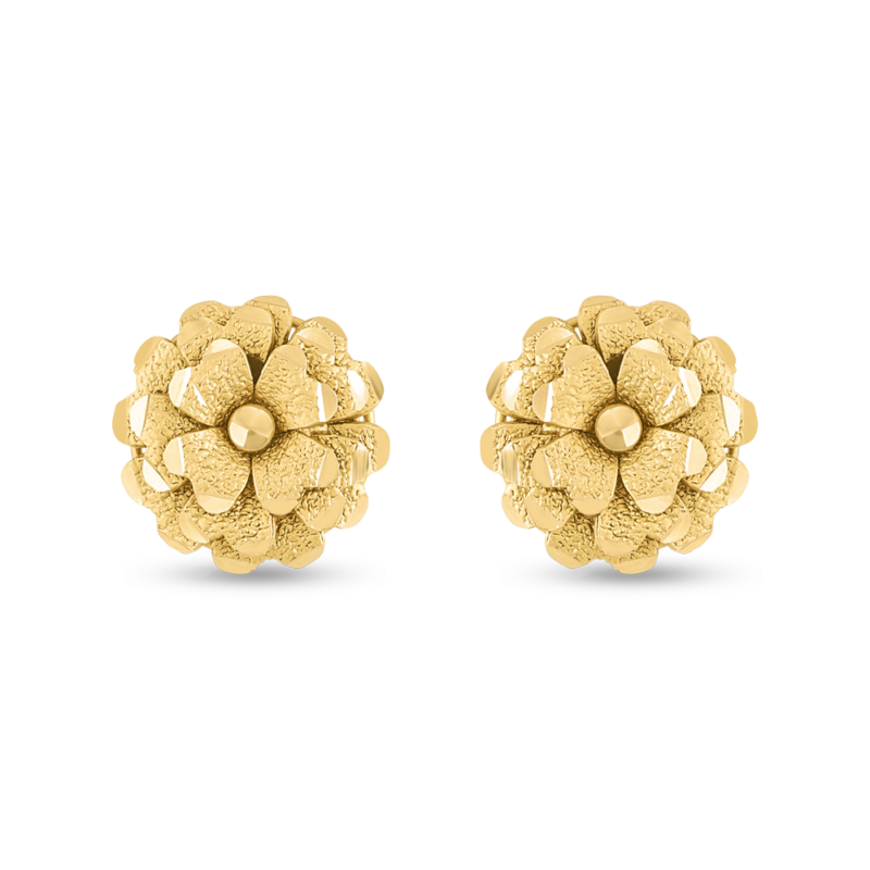 22ct Yellow Gold Flower Earring Studs | 13.5mm 22ct Yellow Gold Flower Earring Studs | 13.5mm