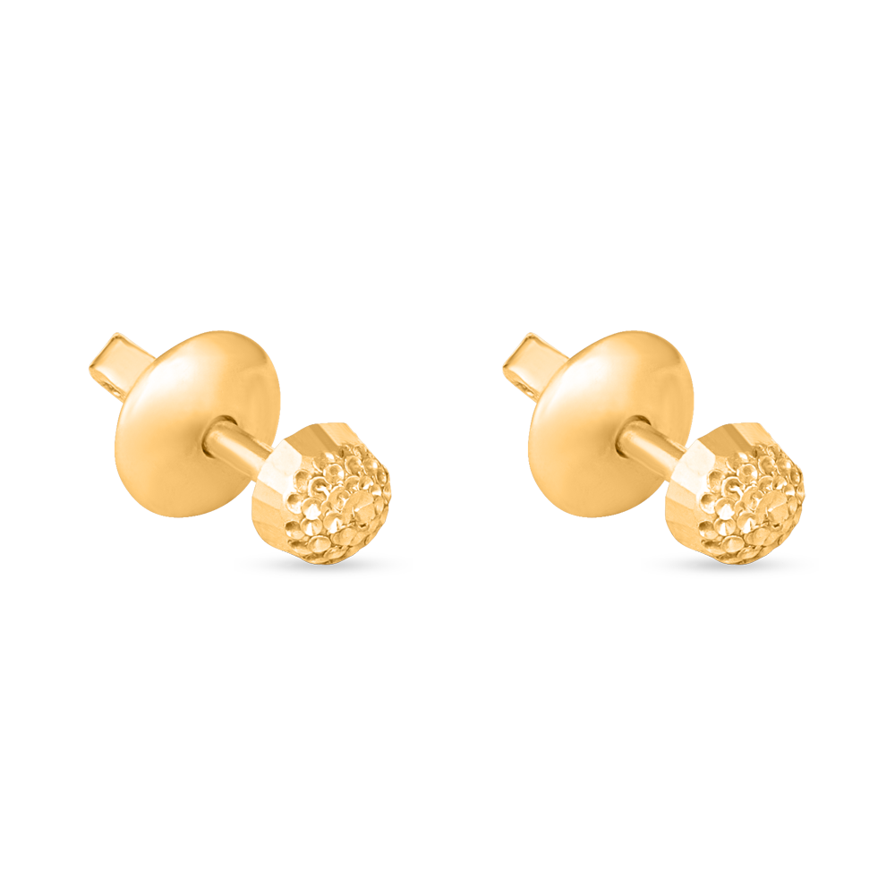 22 Ayar Altın Saplama Küpe 22 Ayar Altın Saplama Küpe