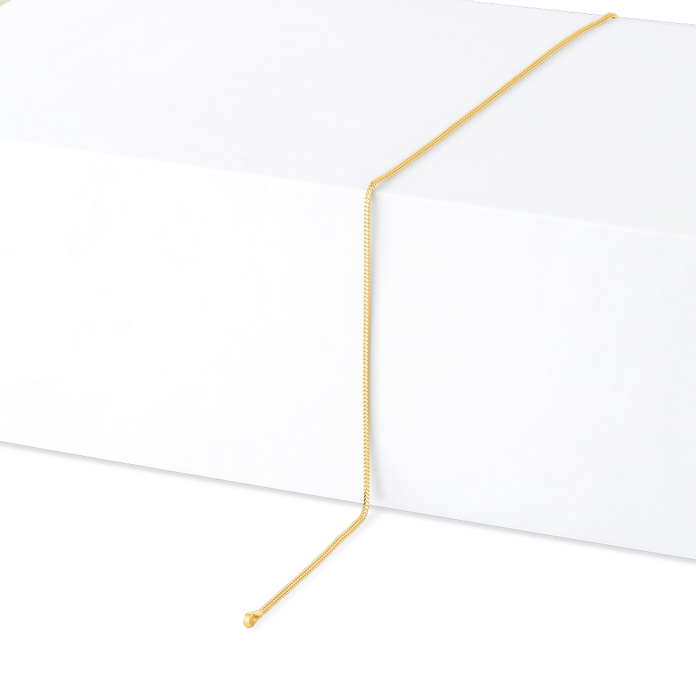 ذهب عيار 22 قيراط | سلسلة ذيل الثعلب | 18 بوصة ذهب عيار 22 قيراط | سلسلة ذيل الثعلب | 18 بوصة