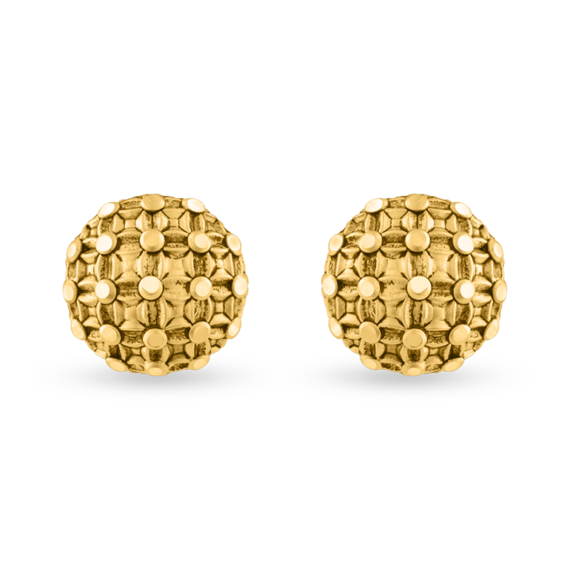 قرط مرصع من الذهب عيار 22 قيراط من مجموعة أرماري | 15 مم قرط مرصع من الذهب عيار 22 قيراط من مجموعة أرماري | 15 مم