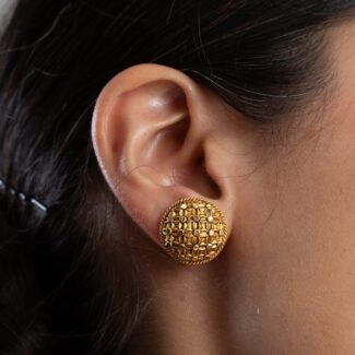 22ct Gold Armari Collection Stud Earring | 18mm 22ct Gold Armari Collection Stud Earring | 18mm