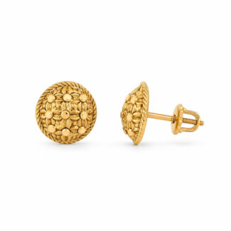 22ct Gold Antique Finish stud