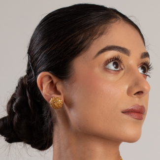 22ct Gold Armari Collection stud | 18mm 22ct Gold Armari Collection stud | 18mm