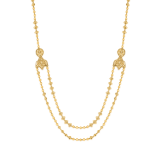 22ct Sunrise Gold Rosette Necklace with Two Layers 22ct Sunrise Gold Rosette Necklace with Two Layers