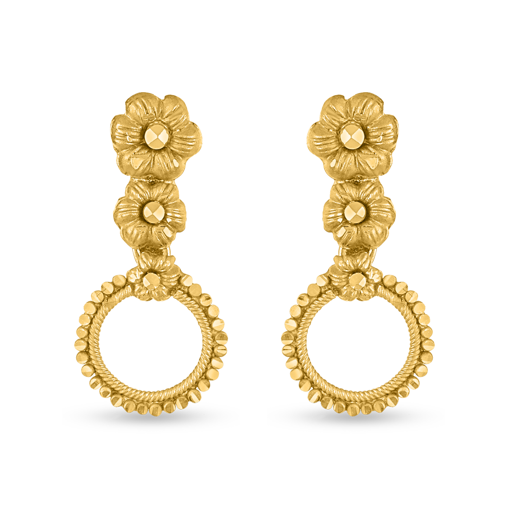 حلق متدلي من الذهب عيار 22 قيراطاً من الذهب المشرق عيار 22 قيراطاً حلق متدلي من الذهب عيار 22 قيراطاً من الذهب المشرق عيار 22 قيراطاً