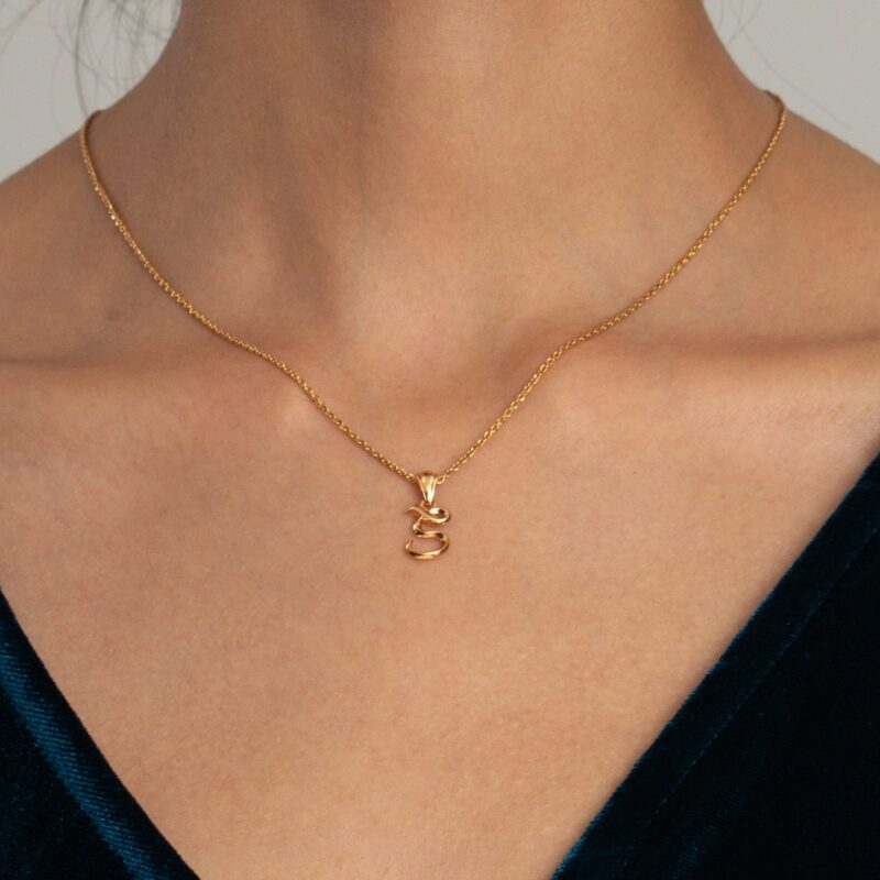 Initial S Pendant | Vinyasa Collection