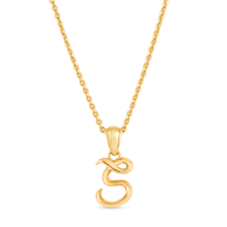 Initial S Pendant | Vinyasa Collection