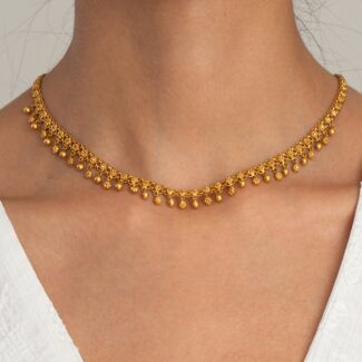 22ct Gold Necklace | Rosette Collection | 16.5 Inches 22ct Gold Necklace | Rosette Collection | 16.5 Inches