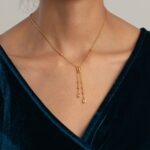 22 Ayar Gündoğumu Altın Lariat Kolye 22 Ayar Gündoğumu Altın Lariat Kolye