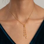 22 Ayar Gündoğumu Altın Lariat Kolye 22 Ayar Gündoğumu Altın Lariat Kolye