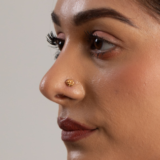 22ct Gold Nose Pin | Rosette Collection | 4mm