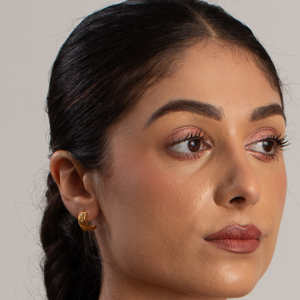 قرط أرماري دائري ذهبي عيار 22 قيراط | 6 مم قرط أرماري دائري ذهبي عيار 22 قيراط | 6 مم