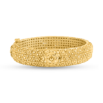 مجموعة الورود من الذهب عيار 22 قيراطاً من الذهب الوردي للعروس | مقاس 2.4 مجموعة الورود من الذهب عيار 22 قيراطاً من الذهب الوردي للعروس | مقاس 2.4