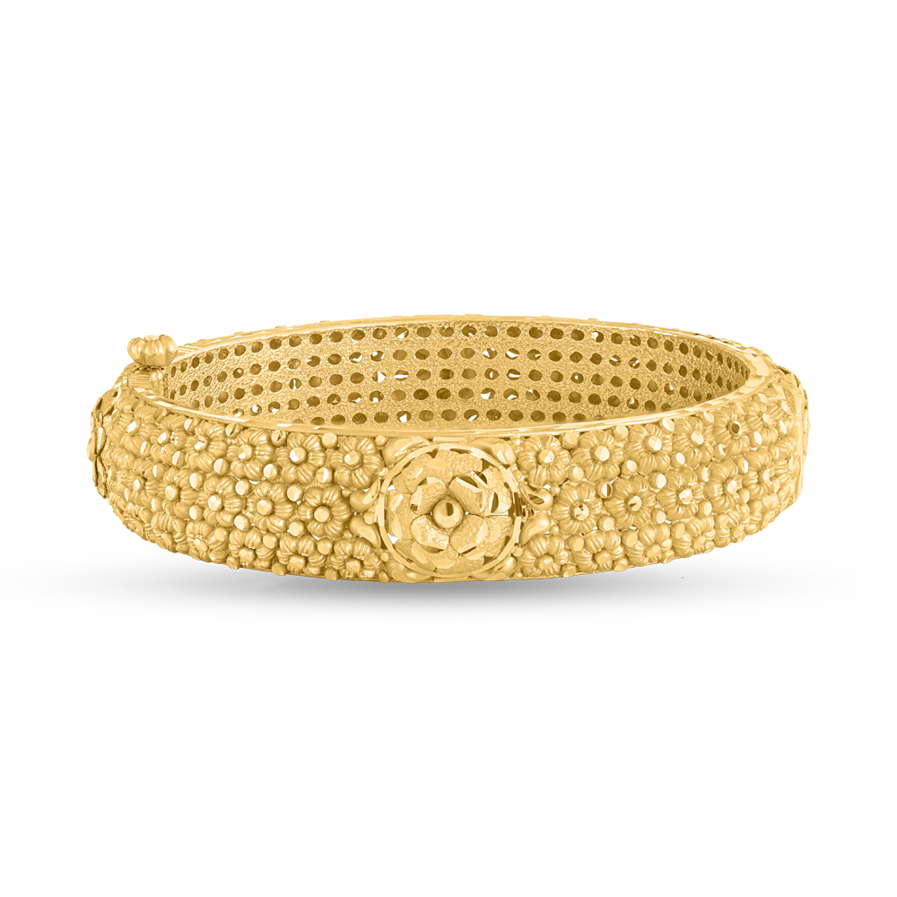 مجموعة الورود من الذهب عيار 22 قيراطاً من الذهب الوردي للعروس | مقاس 2.4 مجموعة الورود من الذهب عيار 22 قيراطاً من الذهب الوردي للعروس | مقاس 2.4