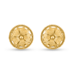 حلقان وردية من الذهب عيار 22 قيراطاً | 15 مم حلقان وردية من الذهب عيار 22 قيراطاً | 15 مم