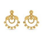 22 ayar altın rozet çiçek desenli damla küpe 22 ayar altın rozet çiçek desenli damla küpe