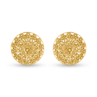 Rosette 22ct Sunrise Gold Stud | Diameter 26mm Rosette 22ct Sunrise Gold Stud | Diameter 26mm