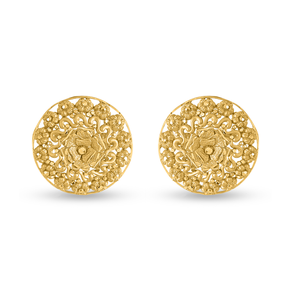 Rozet 22 Ayar Gündoğumu Altın Saplama | Çap 26mm Rozet 22 Ayar Gündoğumu Altın Saplama | Çap 26mm