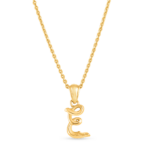 22 Ayar Gündoğumu Altın E Harfli Kolye 22 Ayar Gündoğumu Altın E Harfli Kolye