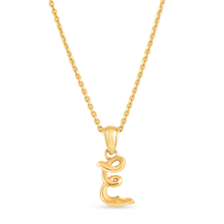 22ct Sunrise Gold E Initial Pendant 22ct Sunrise Gold E Initial Pendant