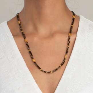 22ct Gold Double Line Mangalsutra | 25 Inches