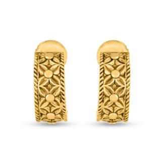 22ct Gold Armari Hoop Earring | 6mm