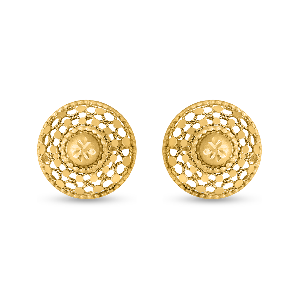 22 Ayar Altın Armari Koleksiyonu Saplama Küpe | 14mm 22 Ayar Altın Armari Koleksiyonu Saplama Küpe | 14mm