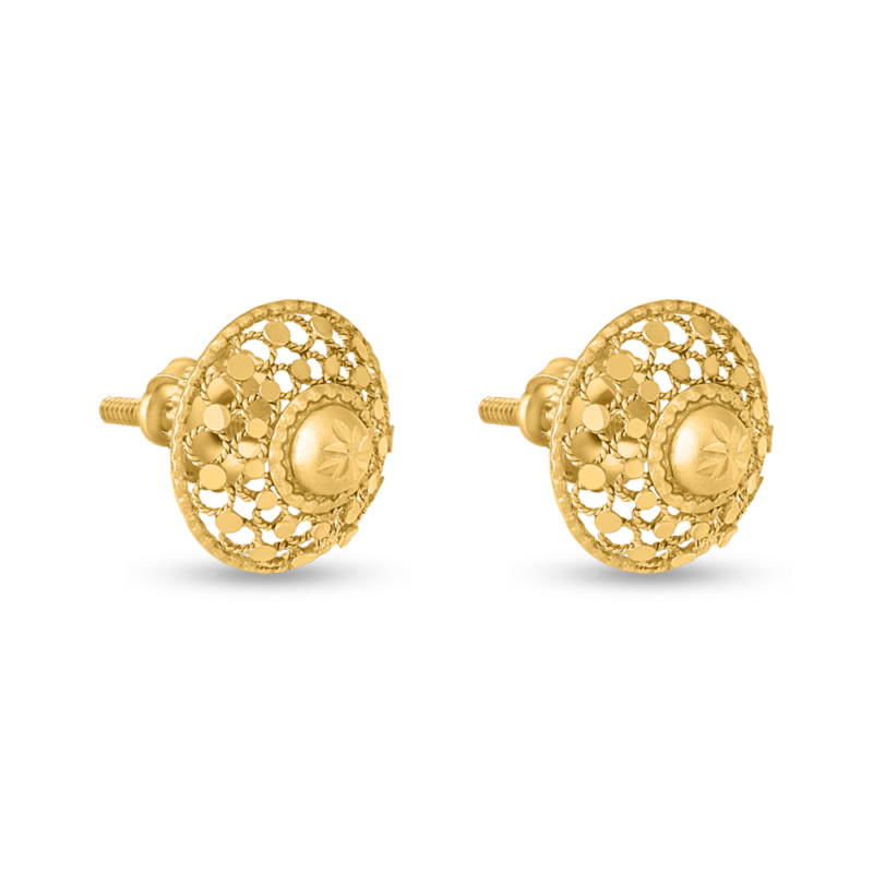 22 Ayar Altın Armari Koleksiyonu Saplama Küpe | 14mm 22 Ayar Altın Armari Koleksiyonu Saplama Küpe | 14mm