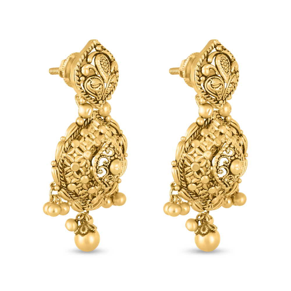 22 Ayar Altın Küpe 22 Ayar Altın Küpe