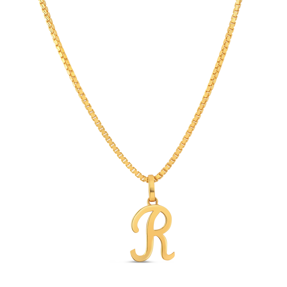 22 Ayar Sarı Altın Baş Harfi R Kolye 22 Ayar Sarı Altın Baş Harfi R Kolye