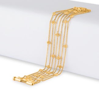 22ct Sunrise Gold Rosette Waterfall Bracelet | 6.5 inches 22ct Sunrise Gold Rosette Waterfall Bracelet | 6.5 inches