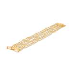 22 Ayar Sunrise Altın Rozet Şelale Bileklik | 6,5 inç 22 Ayar Sunrise Altın Rozet Şelale Bileklik | 6,5 inç