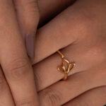 22 Ayar Gündoğumu Altın Süslü Lotus Çiçekli Yüzük 22 Ayar Gündoğumu Altın Süslü Lotus Çiçekli Yüzük