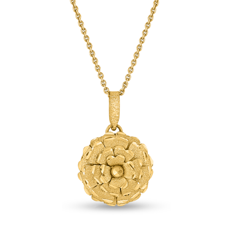 22 Ayar Gündoğumu Altın Dört Katlı Çiçek Kolye 22 Ayar Gündoğumu Altın Dört Katlı Çiçek Kolye