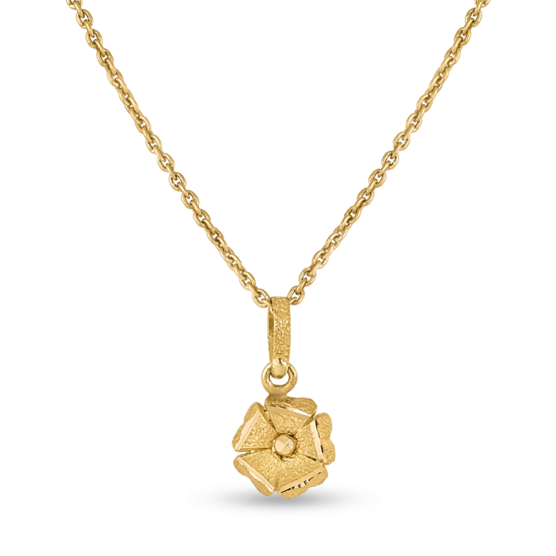 22ct Sunrise Gold Pendant | Diameter 9mm