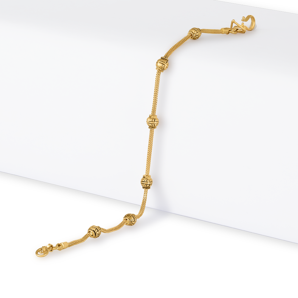 سوار من الذهب عيار 22 قيراط لها | 7 بوصة سوار من الذهب عيار 22 قيراط لها | 7 بوصة