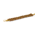 22ct Gold Rudraksh drei Linie Armband | 7,5 Zoll