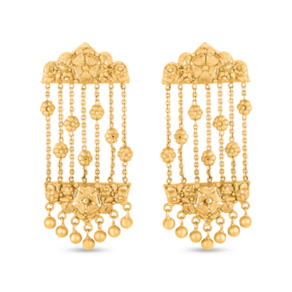 22ct Sunrise Gold Bridal Drop Earring 22ct Sunrise Gold Bridal Drop Earring