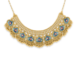22 Ayar Altın Mavi Mineli Kolye | Maharani Koleksiyonu 22 Ayar Altın Mavi Mineli Kolye | Maharani Koleksiyonu