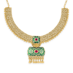 22 Ayar Altın Yeşil Mineli Kolye | Maharani Koleksiyonu 22 Ayar Altın Yeşil Mineli Kolye | Maharani Koleksiyonu