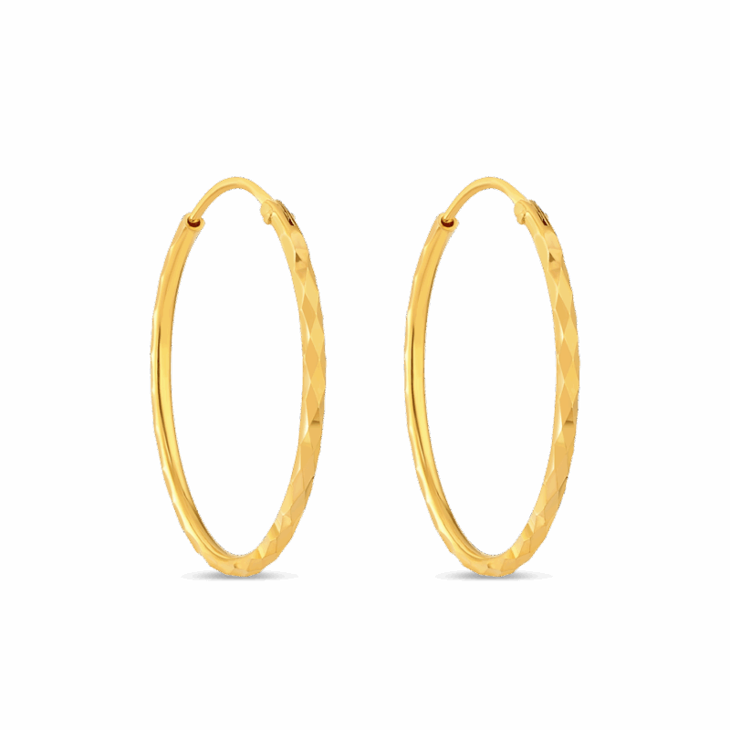 حلق دائري ذهبي عيار 22 قيراط حلق دائري ذهبي عيار 22 قيراط