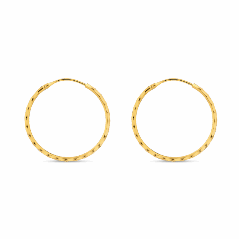 حلق دائري ذهبي عيار 22 قيراط حلق دائري ذهبي عيار 22 قيراط