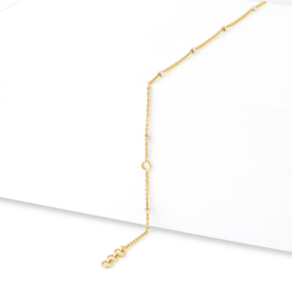 22ct Sunrise Gold Link Bead Chain with Rhodium 22ct Sunrise Gold Link Bead Chain with Rhodium