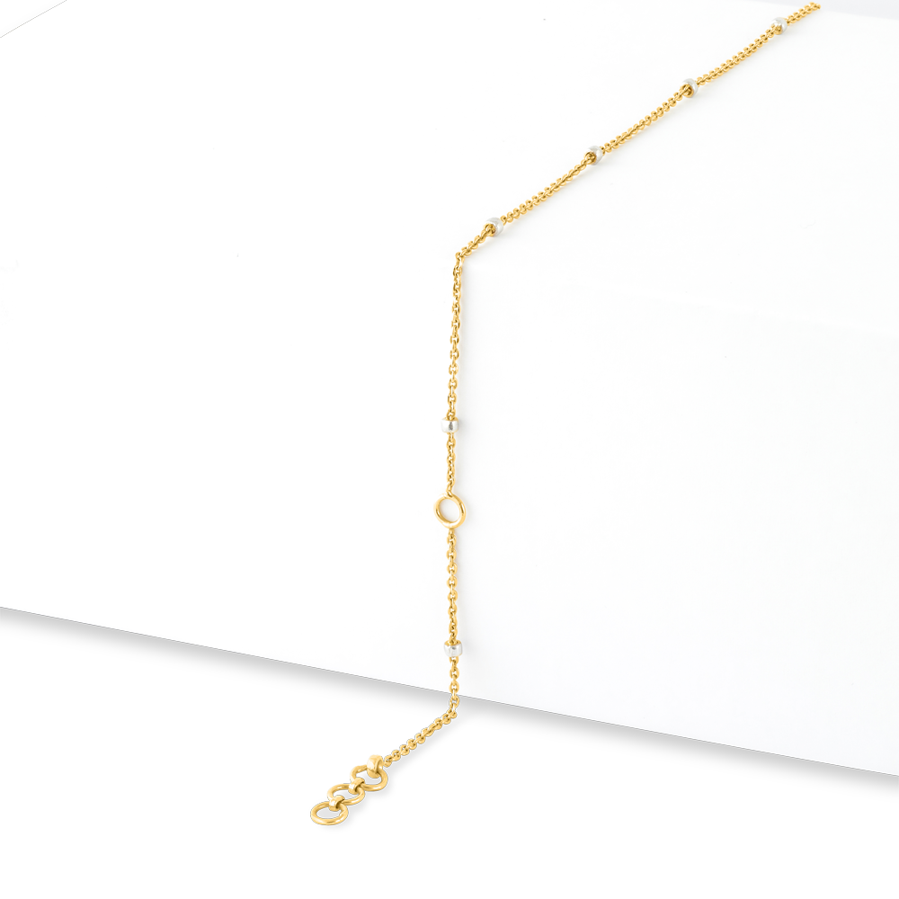 Rodyum ile 22 Ayar Sunrise Altın Link Boncuk Zincir Rodyum ile 22 Ayar Sunrise Altın Link Boncuk Zincir