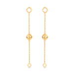 أقراط متدلية من الذهب عيار 22 قيراط من مجموعة دواني من الذهب عيار 22 قيراط أقراط متدلية من الذهب عيار 22 قيراط من مجموعة دواني من الذهب عيار 22 قيراط