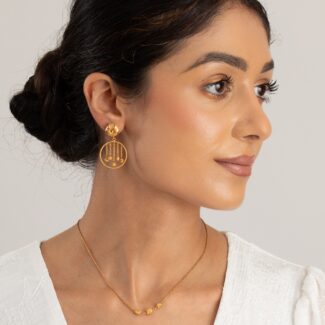 22ct Sunrise Gold Fancy Earrings | Rosette Collection
