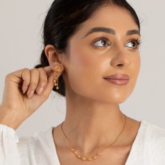 22ct Sunrise Gold Waterfall Drop Earring 22ct Sunrise Gold Waterfall Drop Earring